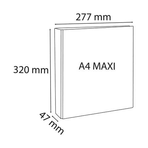 Raccoglitore personalizzabile Exacompta A4 maxi Kreacover® bianco 4 anelli a D 25 mm - 51946E